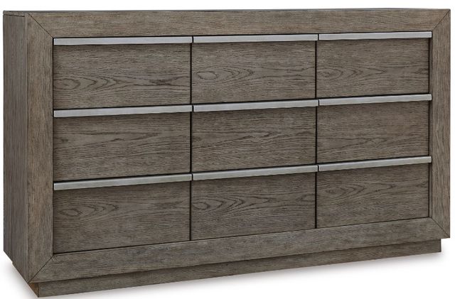 Benchcraft® Anibecca 3-Piece Weathered Gray King Bookcase Bed Set-2