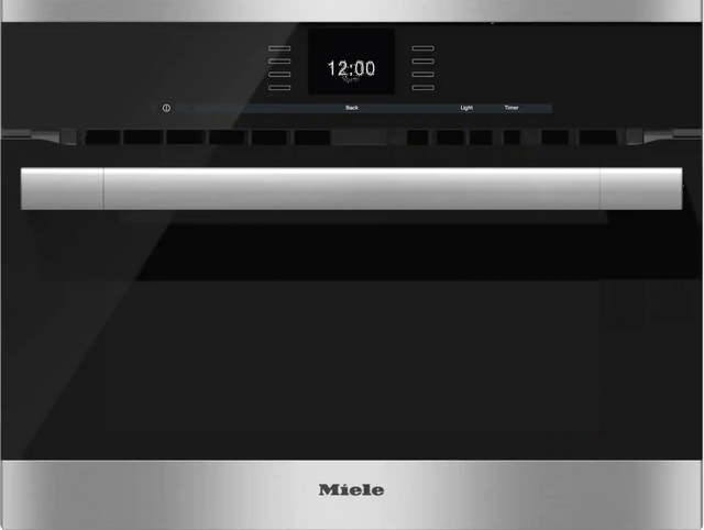 Miele H 6500 BM 24" Clean Touch Steel Speed Oven