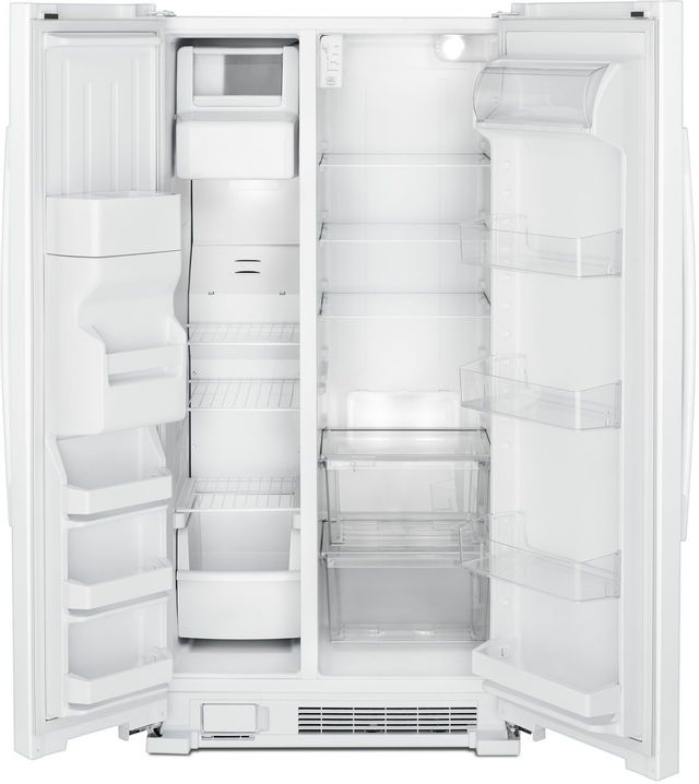 Amana® 21.4 Cu. Ft. White Side-By-Side Refrigerator 1