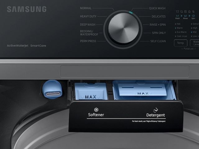 Samsung 4.4 Cu. Ft. Brushed Black Top Load Washer 9