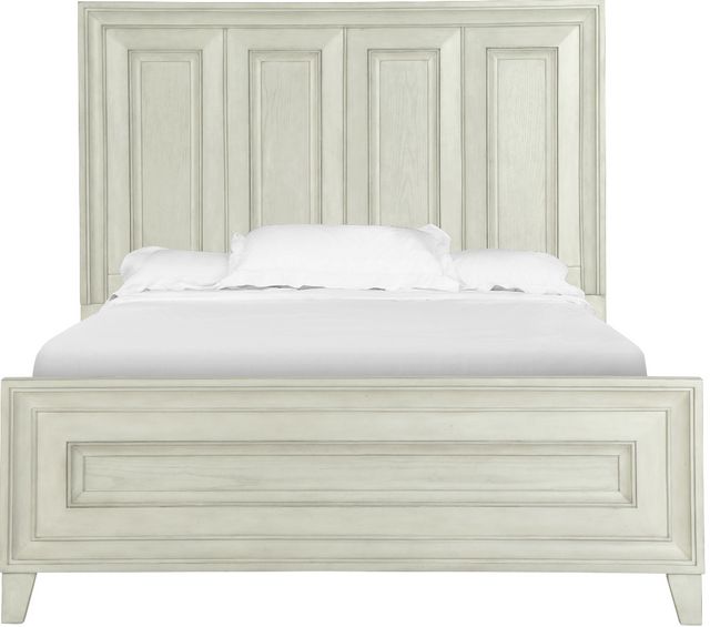 Magnussen Home® Raelynn Weathered White Complete King Panel Bed-1