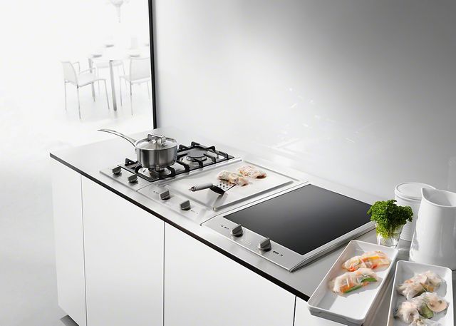 Miele CombiSet™ 11.31" Stainless Steel Double Gas Cooktop-3