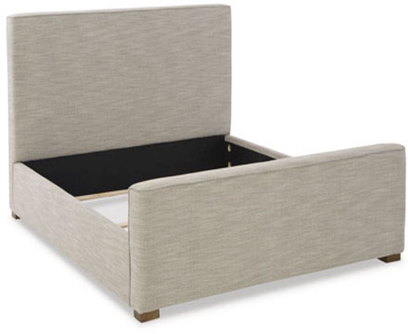 Signature Design By Ashley® Dakmore Brown Queen Upholstered Bed ...