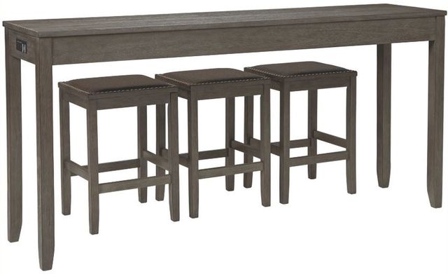 Signature Design by Ashley® Caitbrook 4-Piece Gray Counter Height Dining Table Set