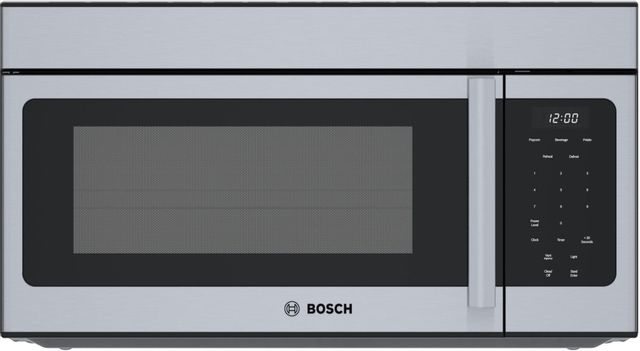 Bosch 300 Series 1.6 Cu. Ft. Stainless Steel Over the Range Microwave 1