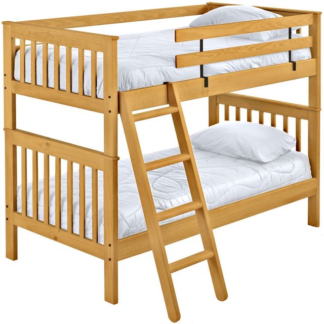 Crate Designs™ Classic Finish Twin Over Twin Tall Mission Bunk Bed 4