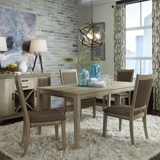 Liberty Furniture Sun Valley 5-Piece Sandstone Rectangular Table Set 0