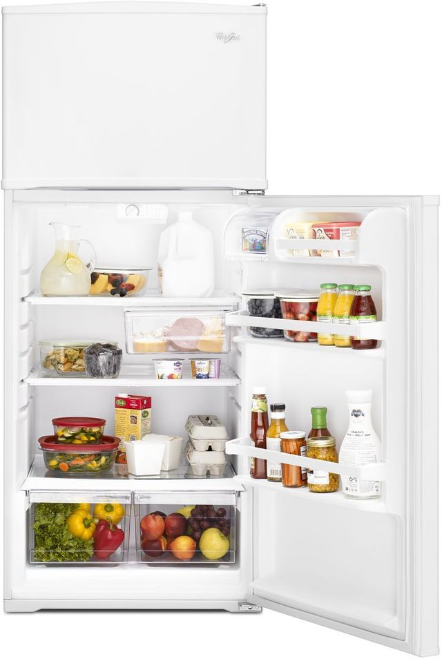 Whirlpool® 16.0 Cu. Ft. Monochromatic Stainless Steel Top Freezer Refrigerator 26