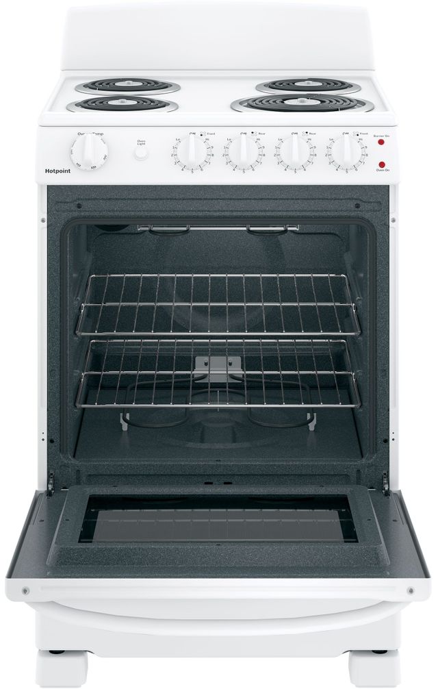Hotpoint® 24" White Free Standing Electric Range 2