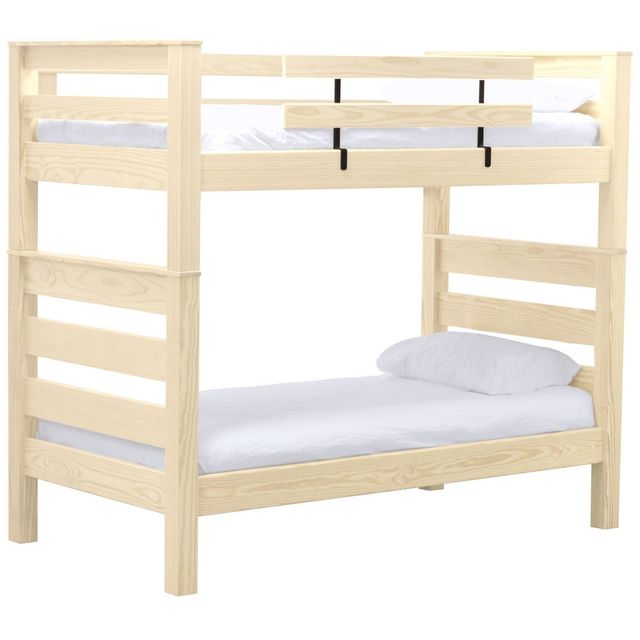 Crate Designs™ Furniture Unfinished Twin/Twin Timber Frame Bunk Bed 0