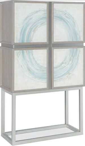 Hooker® Furniture Melange Light Gray Kandin Bar Cabinet