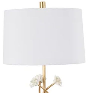Crestview Collection Gold/White 31.5" Table Lamp-1