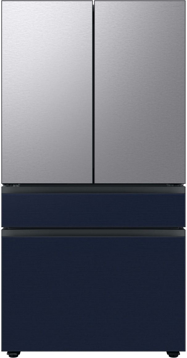 Samsung Bespoke 36" Navy Steel French Door Refrigerator Middle Panel 10