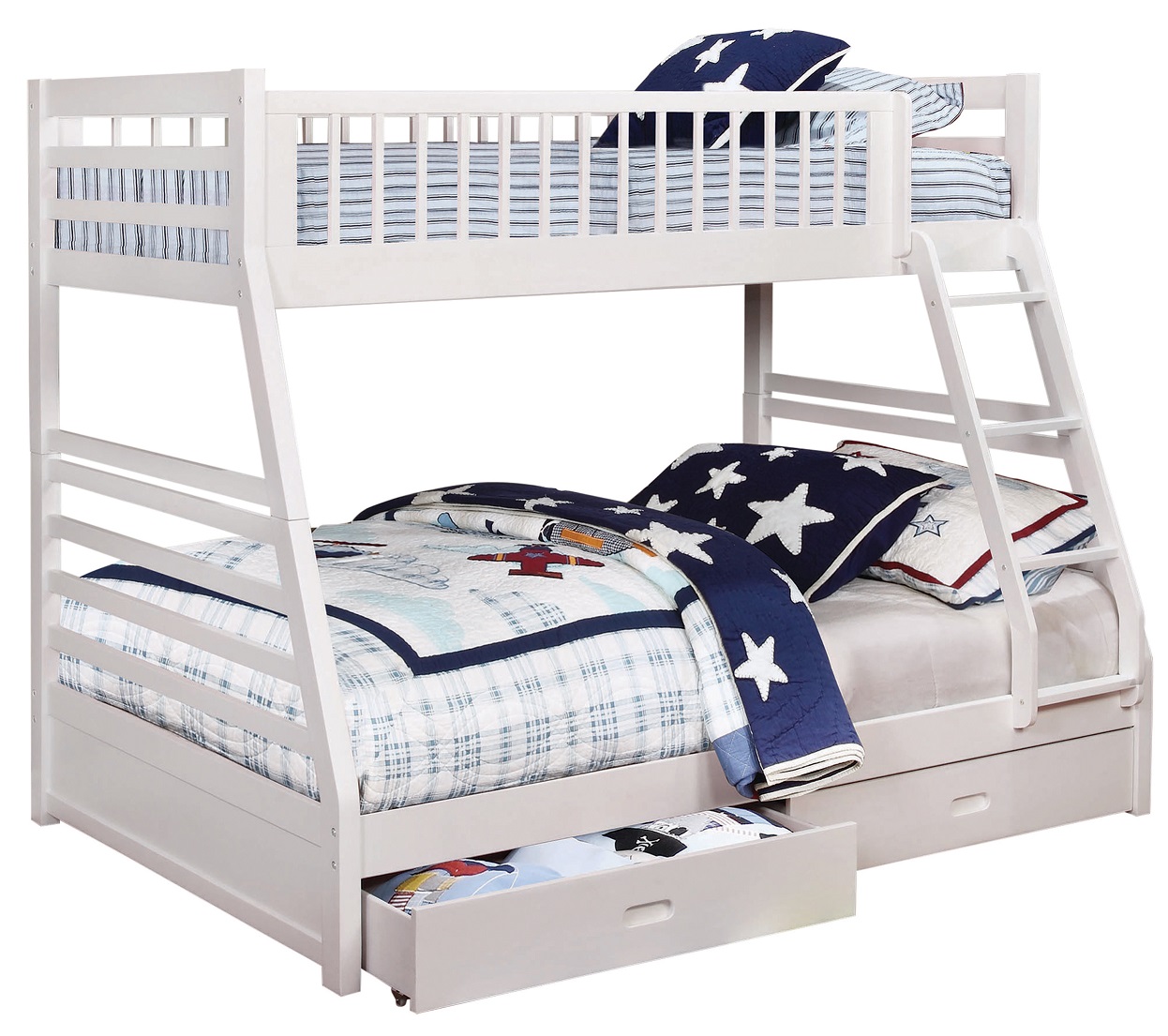 Coaster® Ashton White Twin-Over-Full Youth Bunk Bed