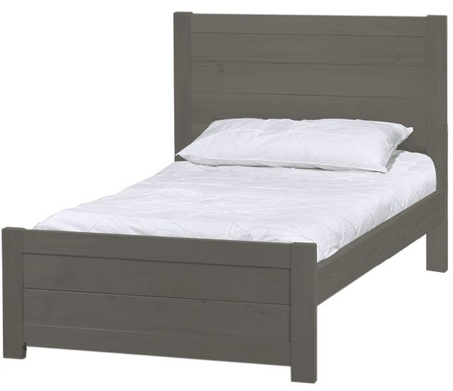 Crate Designs™ WildRoots Graphite 43" Twin Extra-long Youth Panel Bed