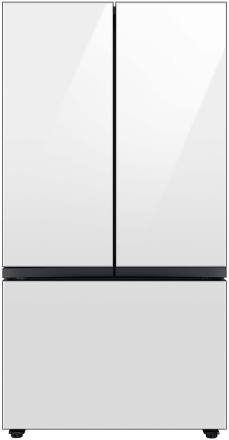 Samsung BESPOKE 36 Inch Smart 3-Door French Door Refrigerator with 30 cu. ft. Total Capacity With White Glass Panels