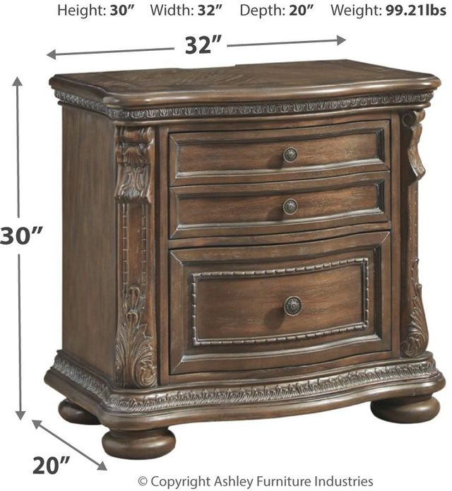 Signature Design by Ashley® Charmond Brown Nightstand 1