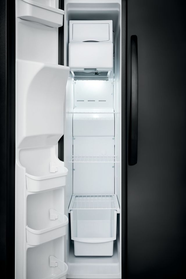 Frigidaire® 25.5 Cu. Ft. Ebony Black Standard Depth Side By Side Refrigerator 6