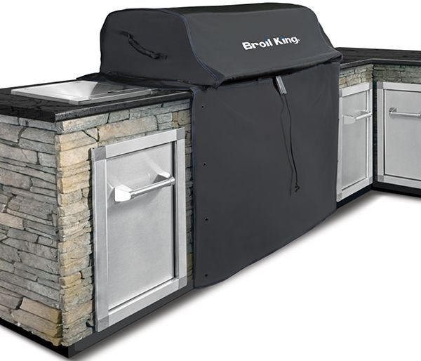 Broil King® Imperial™ XL Black Built In Grill Cover-0
