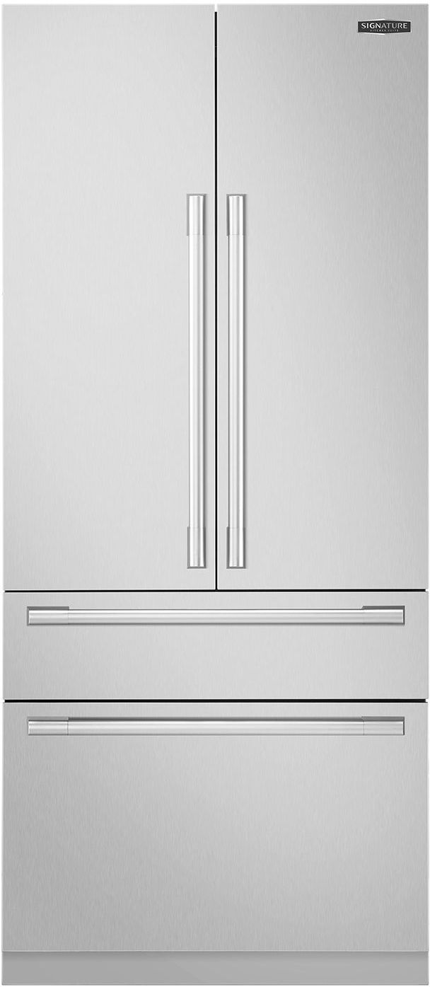 Signature Kitchen Suite 19.3 Cu. Ft. Panel Ready Built In French Door Refrigerator