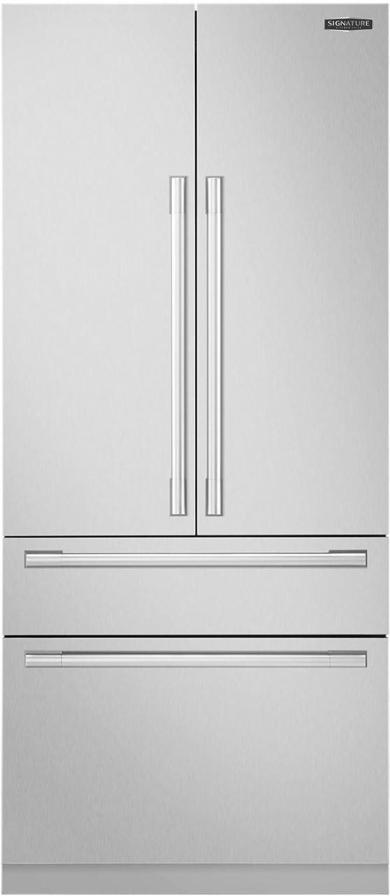 Signature Kitchen Suite 19.3 Cu. Ft. Panel Ready Built In French Door Refrigerator