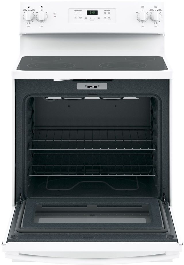 GE® 30" Free Standing Electric Range-Stainless Steel with 5.3 cu. ft. 8