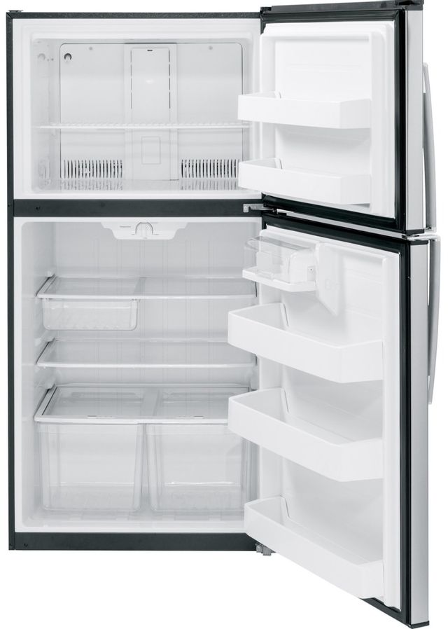 GE® 21.2 Cu. Ft. White Top Freezer Refrigerator 1