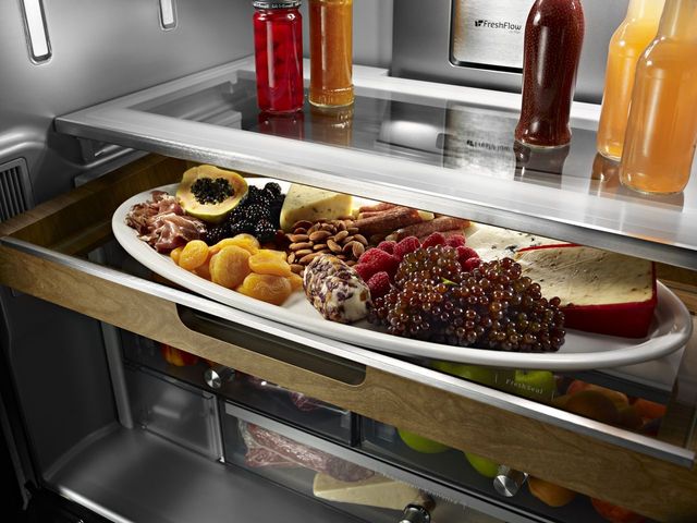 KitchenAid® Black 23.8 Cu. Ft. French Door Refrigerator-Black Stainless Steel 28