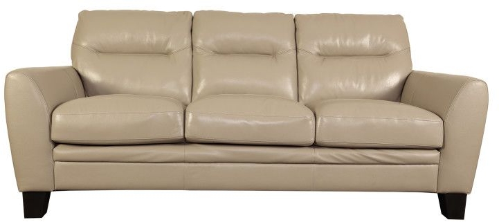 cream leather snuggle chair