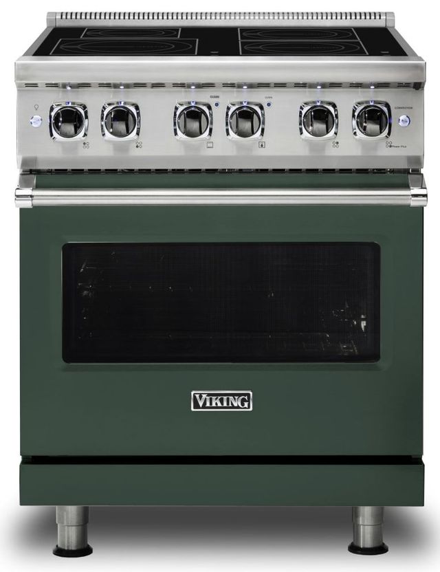 Viking® 5 Series 30" Blackforest Green Pro Style Induction Range