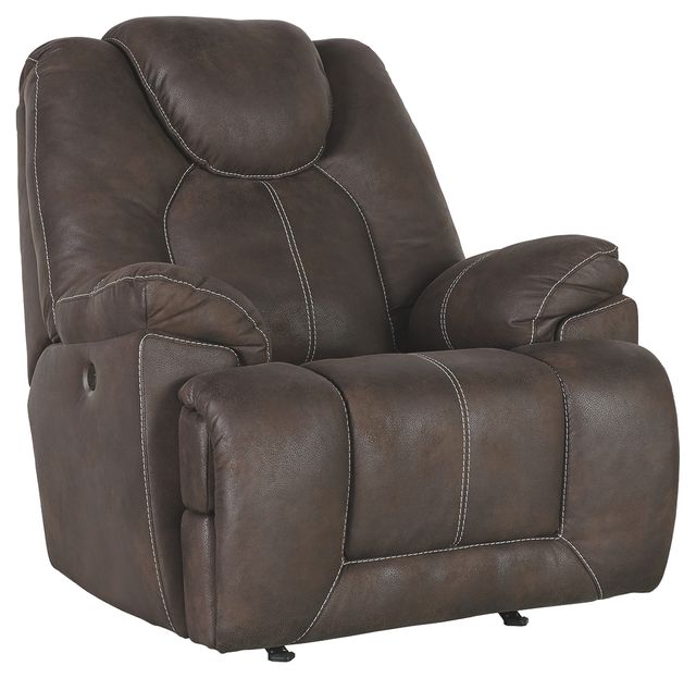 Signature Design by Ashley® Warrior Fortress Coffee Power Rocker Recliner 0