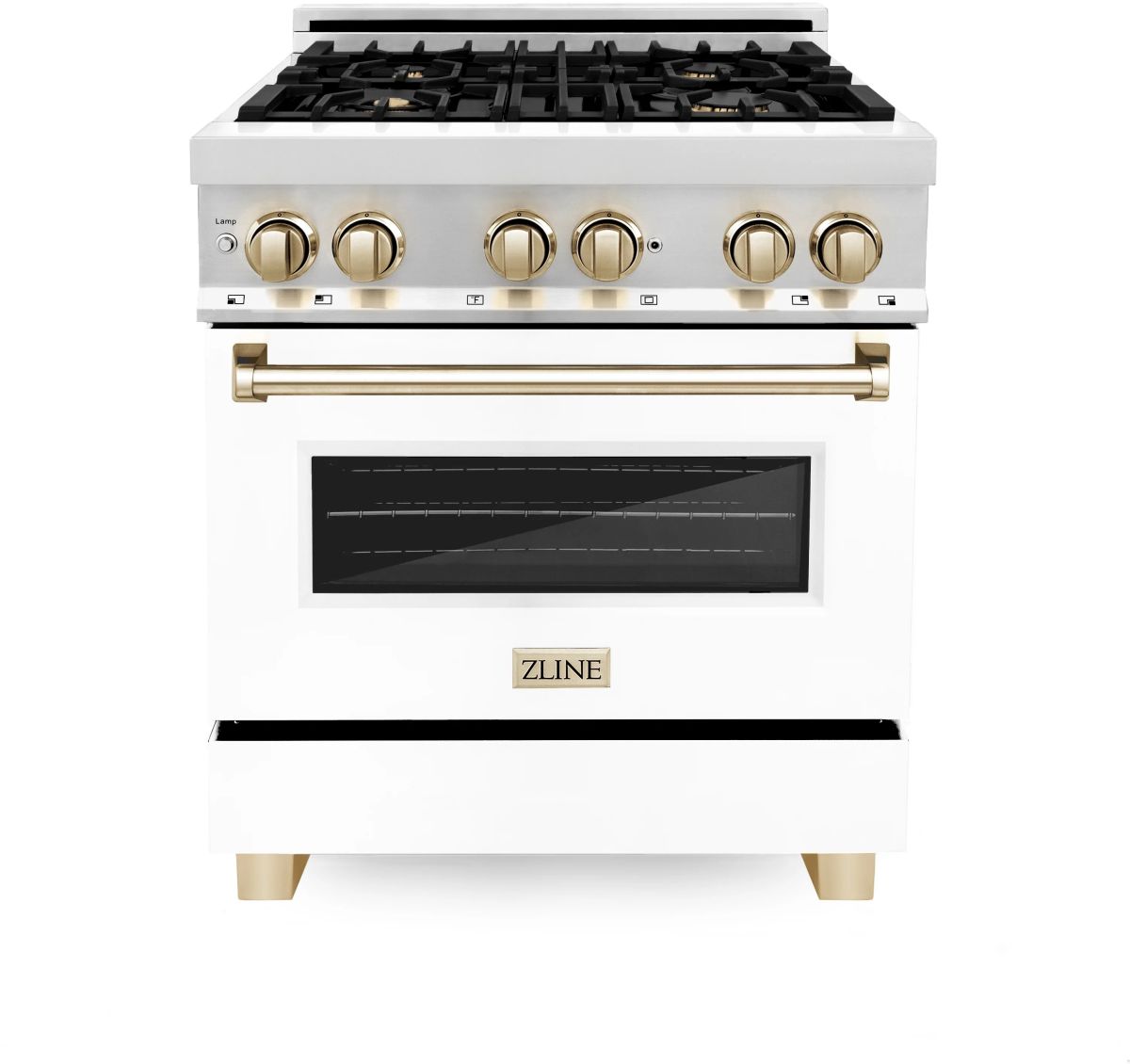 zline 30 gas range white