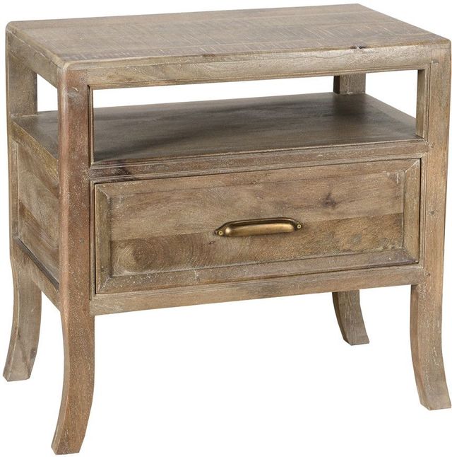 Classic Home Francesca Vintage Taupe Nightstand-0
