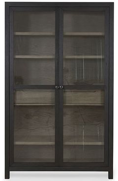 Signature Design by Ashley® Lenston Black/Gray 2 Doors Accent Cabinet