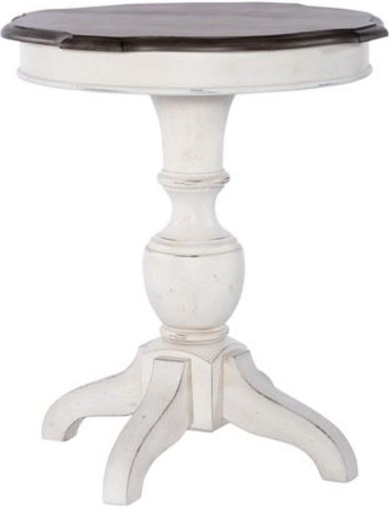 Liberty Abbey Road Churchill Brown/Porcelain White End Table-1