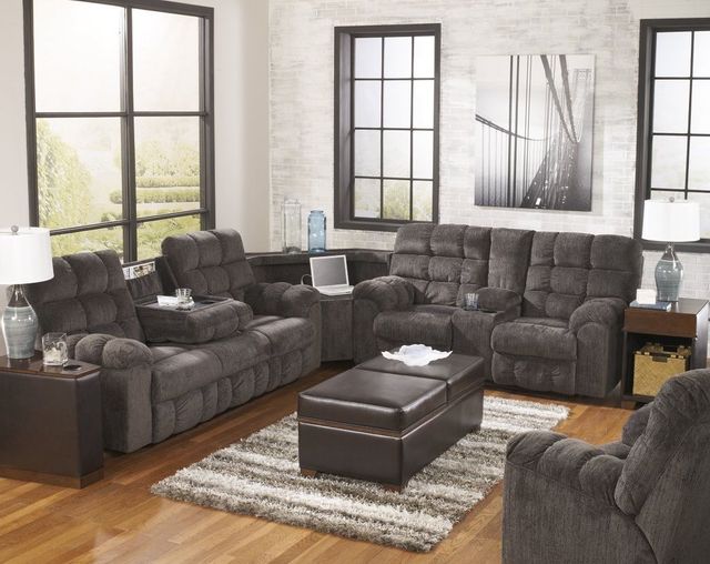 Signature Design by Ashley® Acieona Slate 3-Piece Reclining Sectional 3