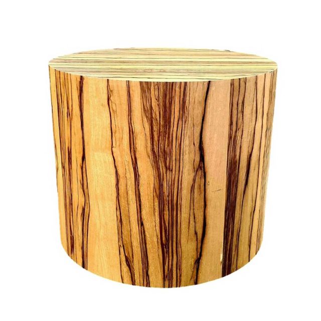 Crestview Collection Limba Veneer Round End Table-0