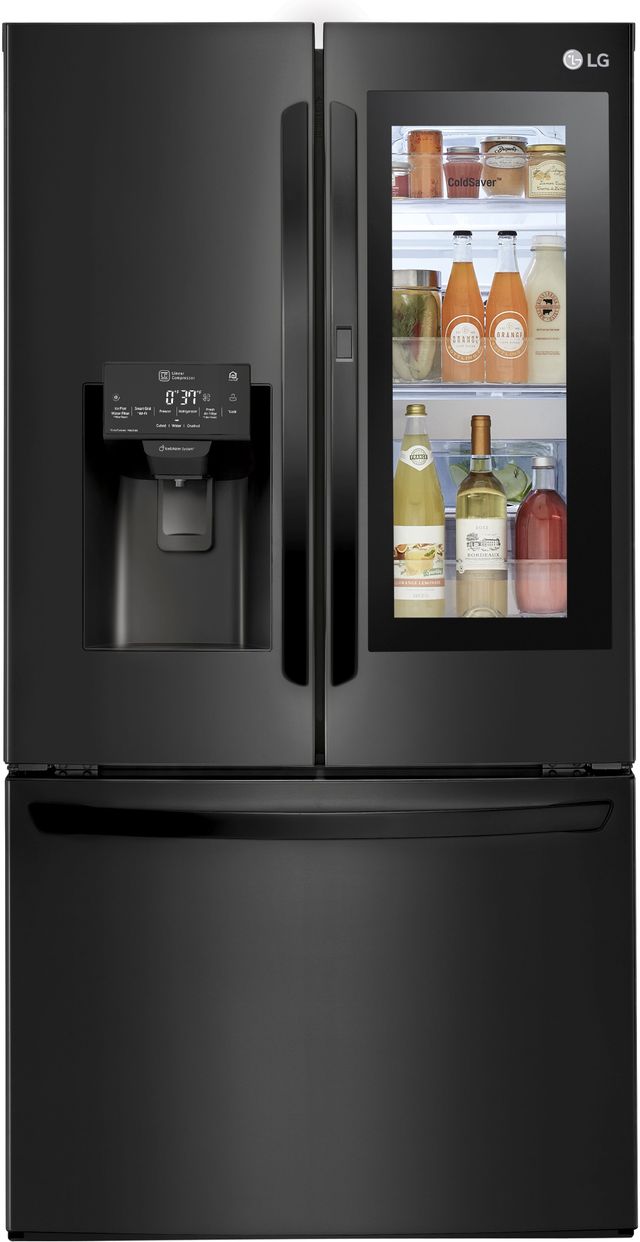 LG 27.50 Cu. Ft. Matte Black Stainless Steel French Door Refrigerator