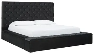 Signature Design by Ashley® Lindenfield Black California King Upholstered Bed with Storage