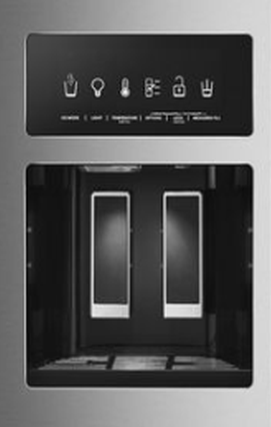 Réfrigérateur côte-à-côte à profondeur de comptoir de 36 po KitchenAid® de 22,6 pi³ - Acier inoxydable résistant aux traces de doigts 1