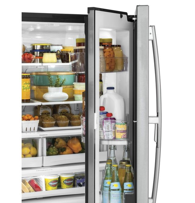 GE® 27.8 Cu. Ft. French Door Refrigerator-Black Stainless Steel 47