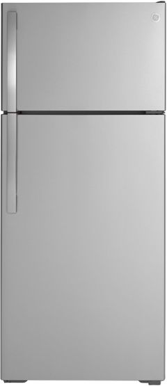 GE® 17.5 Cu. Ft. Stainless Steel Top Freezer Refrigerator-GTE18GSNRSS