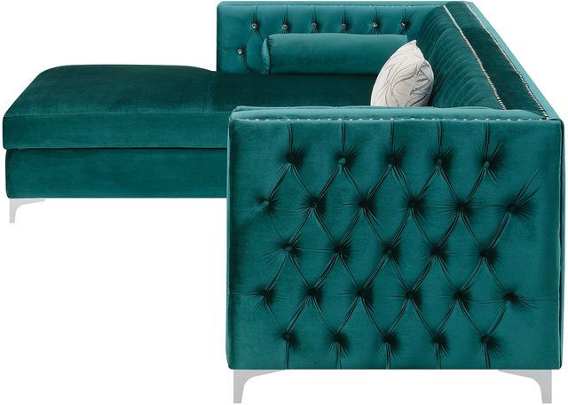 Coaster® Bellaire 2 Piece Teal Sectional Set 2