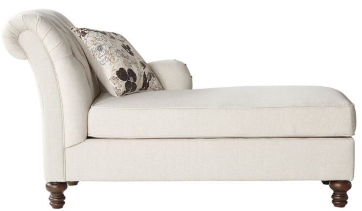 Hughes Furniture 65 Flax Linen Chaise