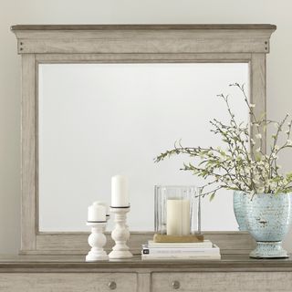 Liberty Furniture Ivy Hollow White Landscape Mirror