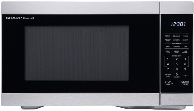 Sharp® Carousel® 1.1 Cu. Ft. Stainless Steel Countertop Microwave