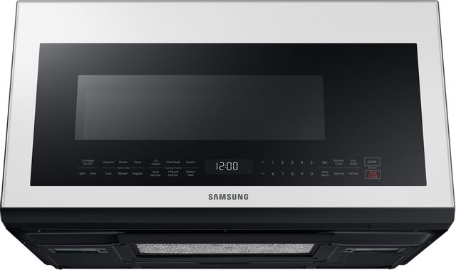 Samsung 2.1 Cu. Ft. White Glass Over The Range Microwave 4