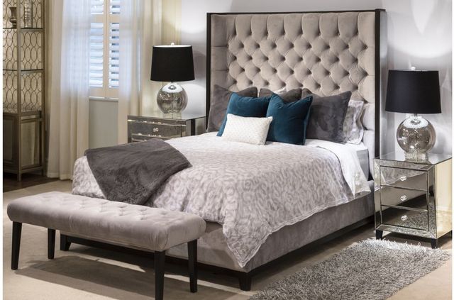 Decor-Rest® Furniture LTD Carolina 95 Beige Queen Bed 1