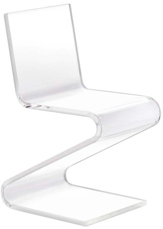 Progressive® Furniture A La Carte Clear Acrylic Z Chair-0