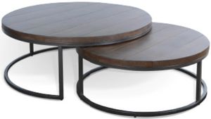 Sunny Designs™ 5-Piece Buckskin/Marble White Nesting Console Table Set
